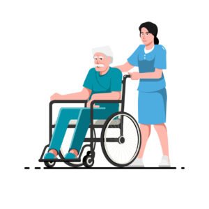 senior-patient-on-wheelchair-with-nurse